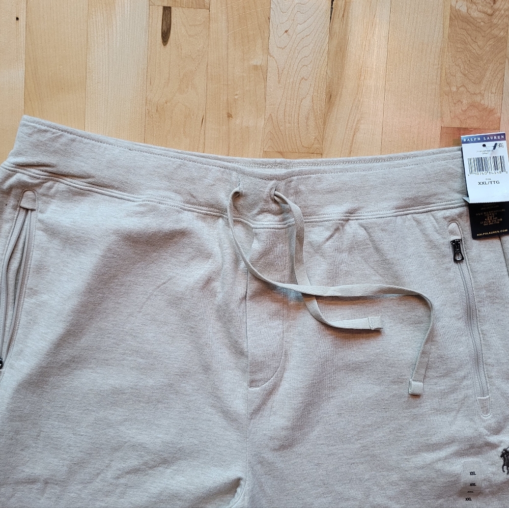 Polo Ralph Lauren Men's XXL Grey/Tan Double Knit Jogger Pants NWT - Picture 11 of 13